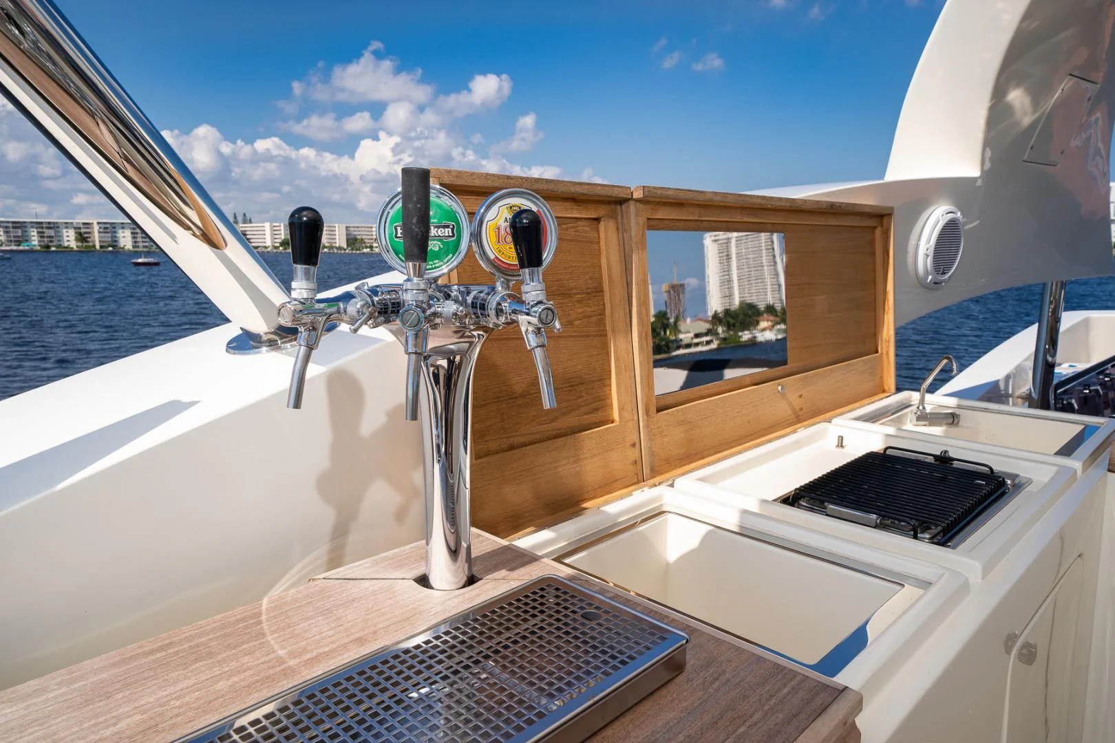 a machine on the boat aboard SEA PEARL 2 Yacht for Sale