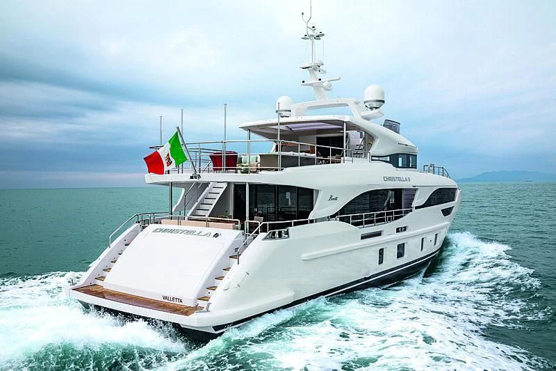a boat on the water aboard CHRISTELLA II Yacht for Sale