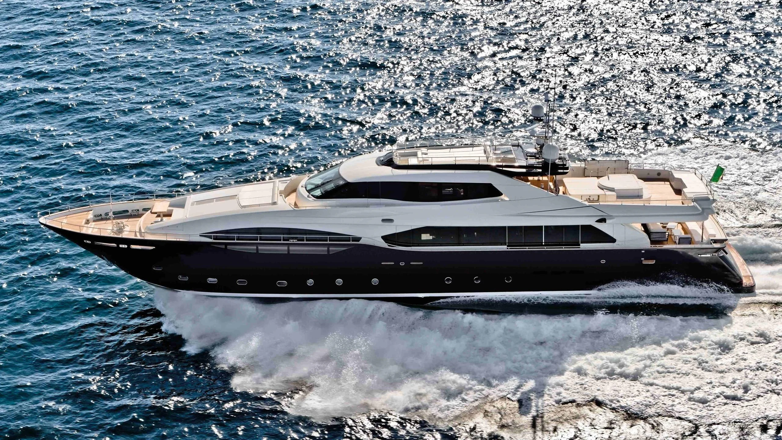 a boat on the water aboard LAVANDA Yacht for Sale