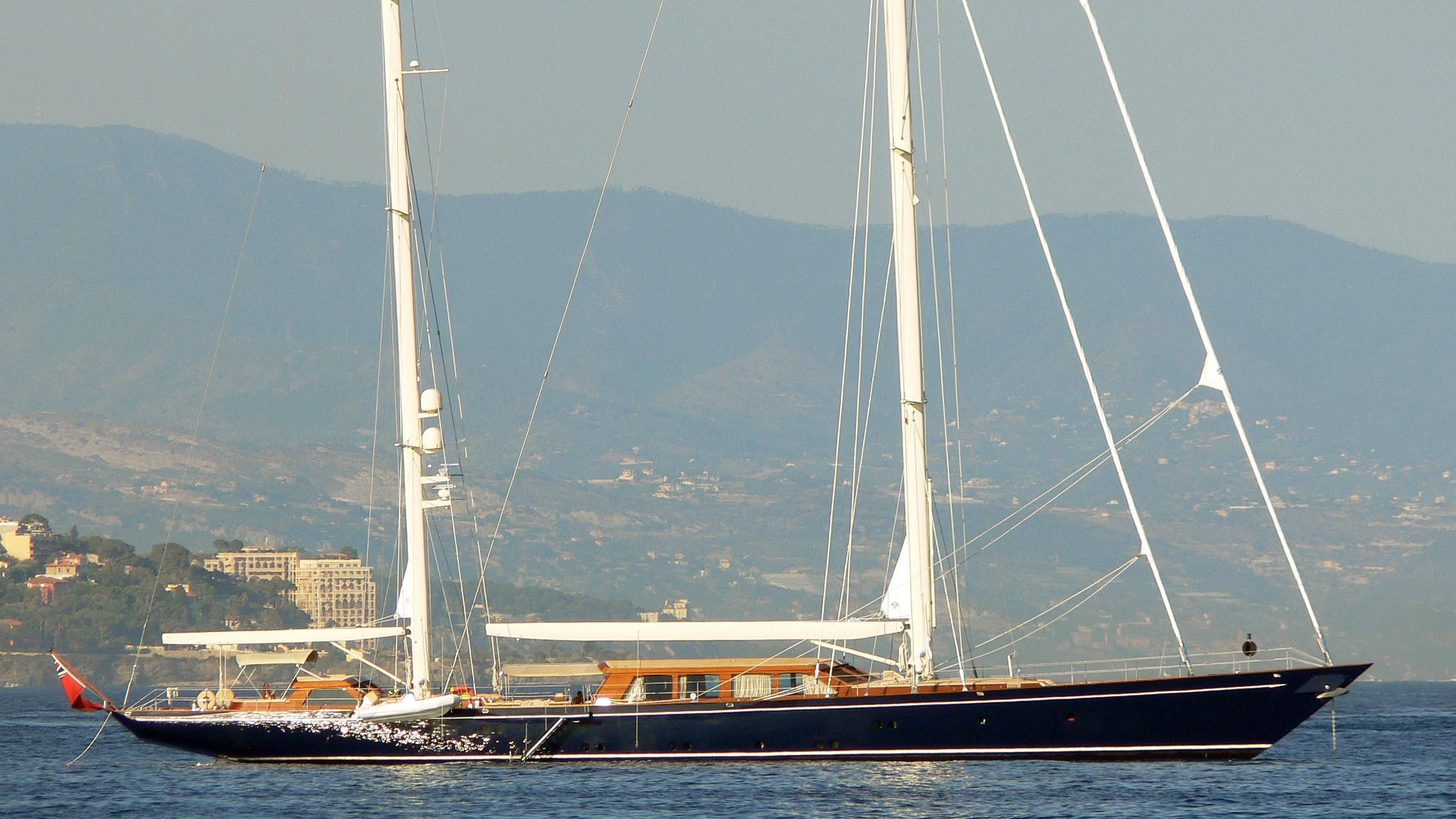 a boat on the water aboard THALIA Yacht for Sale