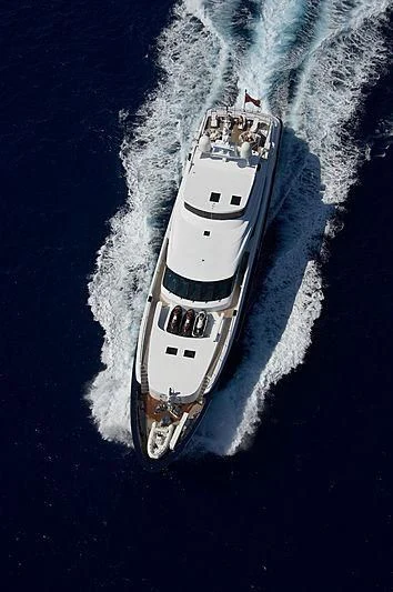 a boat in the water aboard BURKUT Yacht for Sale