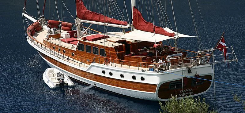 a boat on the water aboard CLARISSA Yacht for Sale