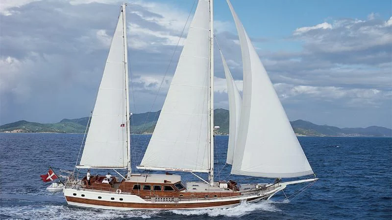 a sailboat on the water aboard CLARISSA Yacht for Sale