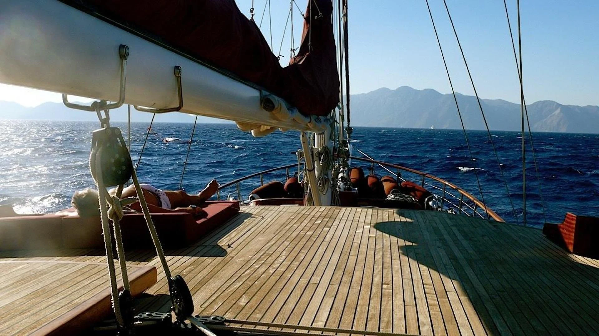 a boat on the water aboard CLARISSA Yacht for Sale