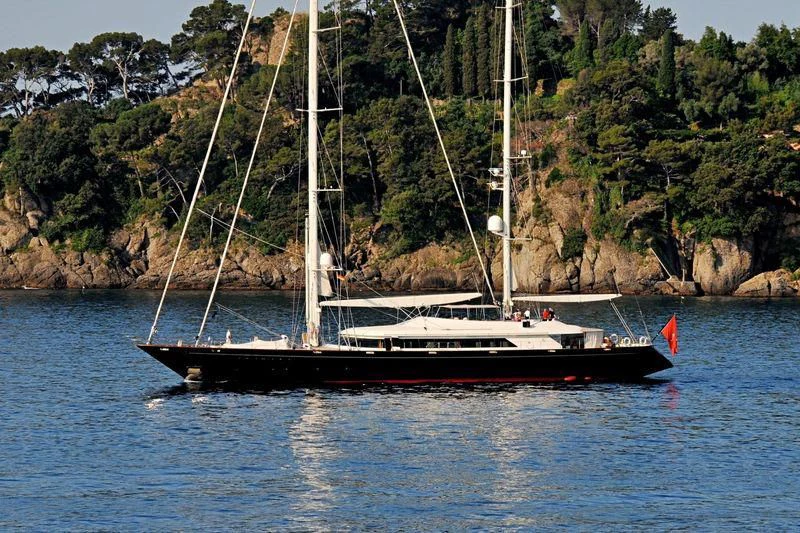 a sailboat on the water aboard ALMYRA II Yacht for Charter
