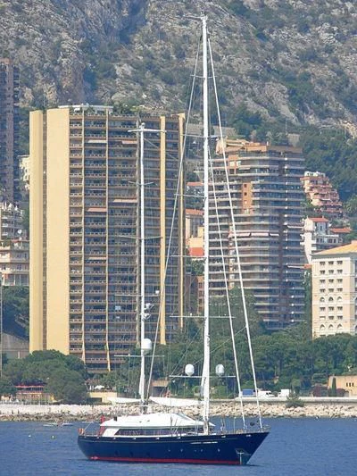 a boat sailing on the water aboard ALMYRA II Yacht for Charter