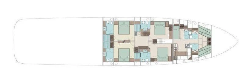diagram aboard BANGADANG Yacht for Sale