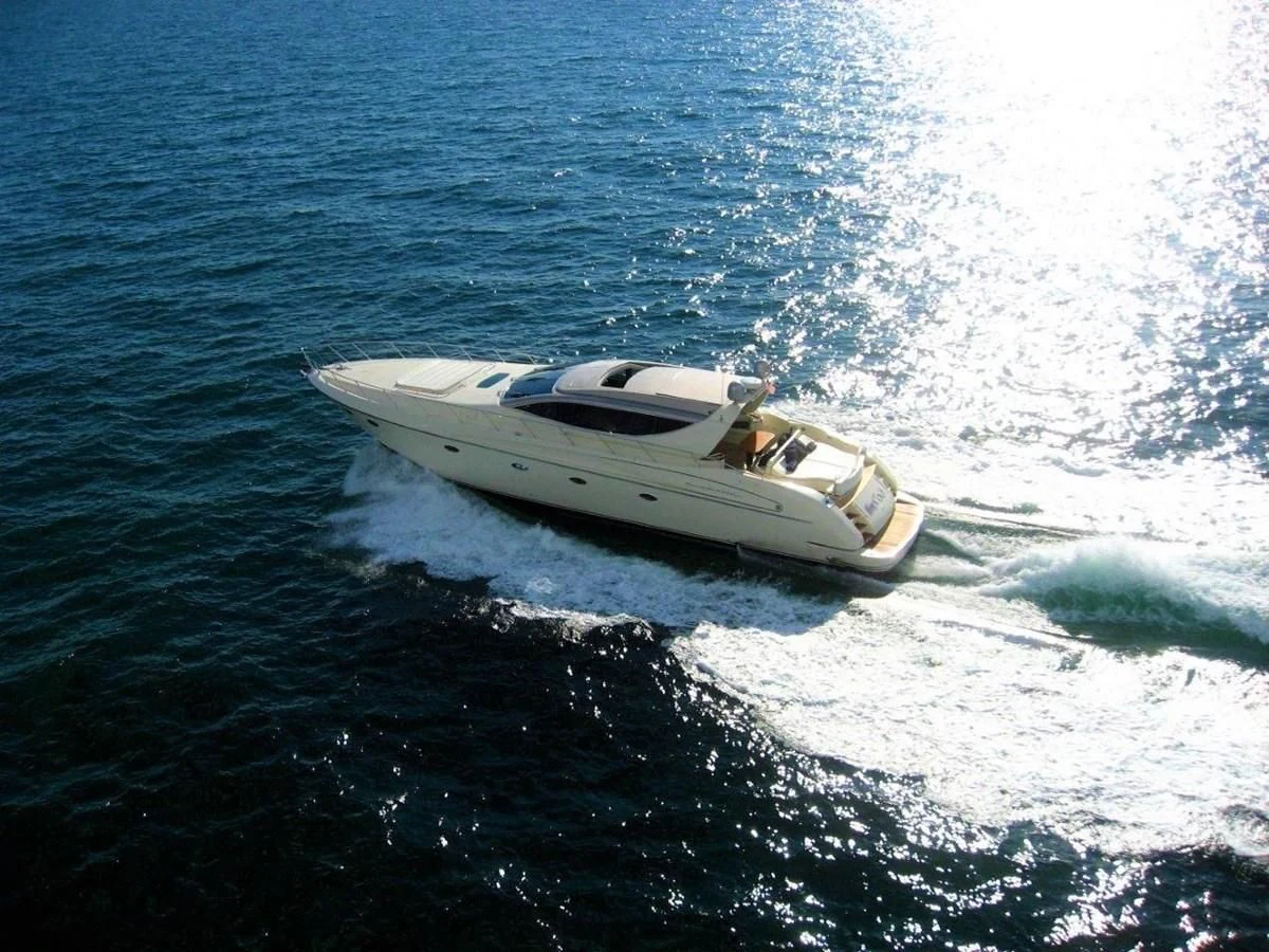 a boat on the water aboard BON VIVANT Yacht for Sale
