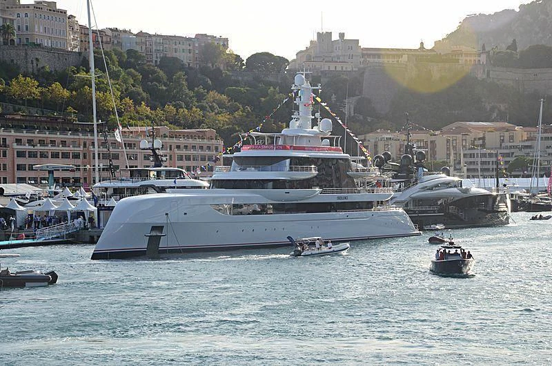 a group of boats in the water aboard EXCELLENCE Yacht for Sale
