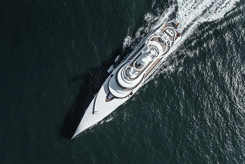 a satellite in space aboard EXCELLENCE Yacht for Sale