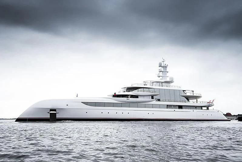 a white yacht on the water aboard EXCELLENCE Yacht for Sale