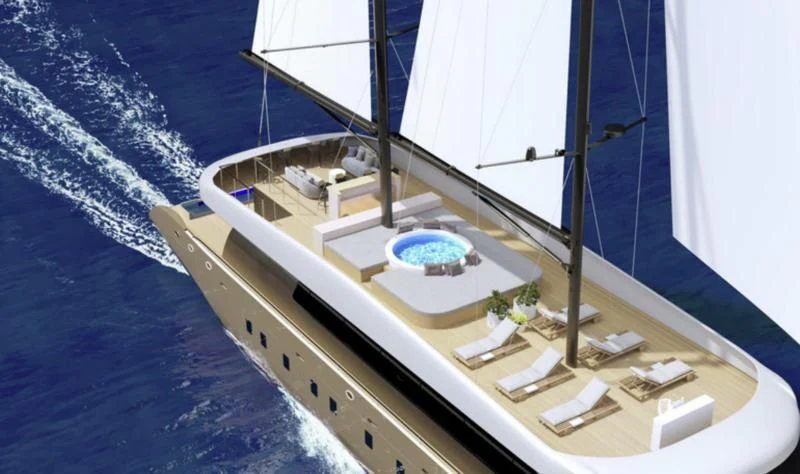 a boat on the water aboard ANETTA Yacht for Charter