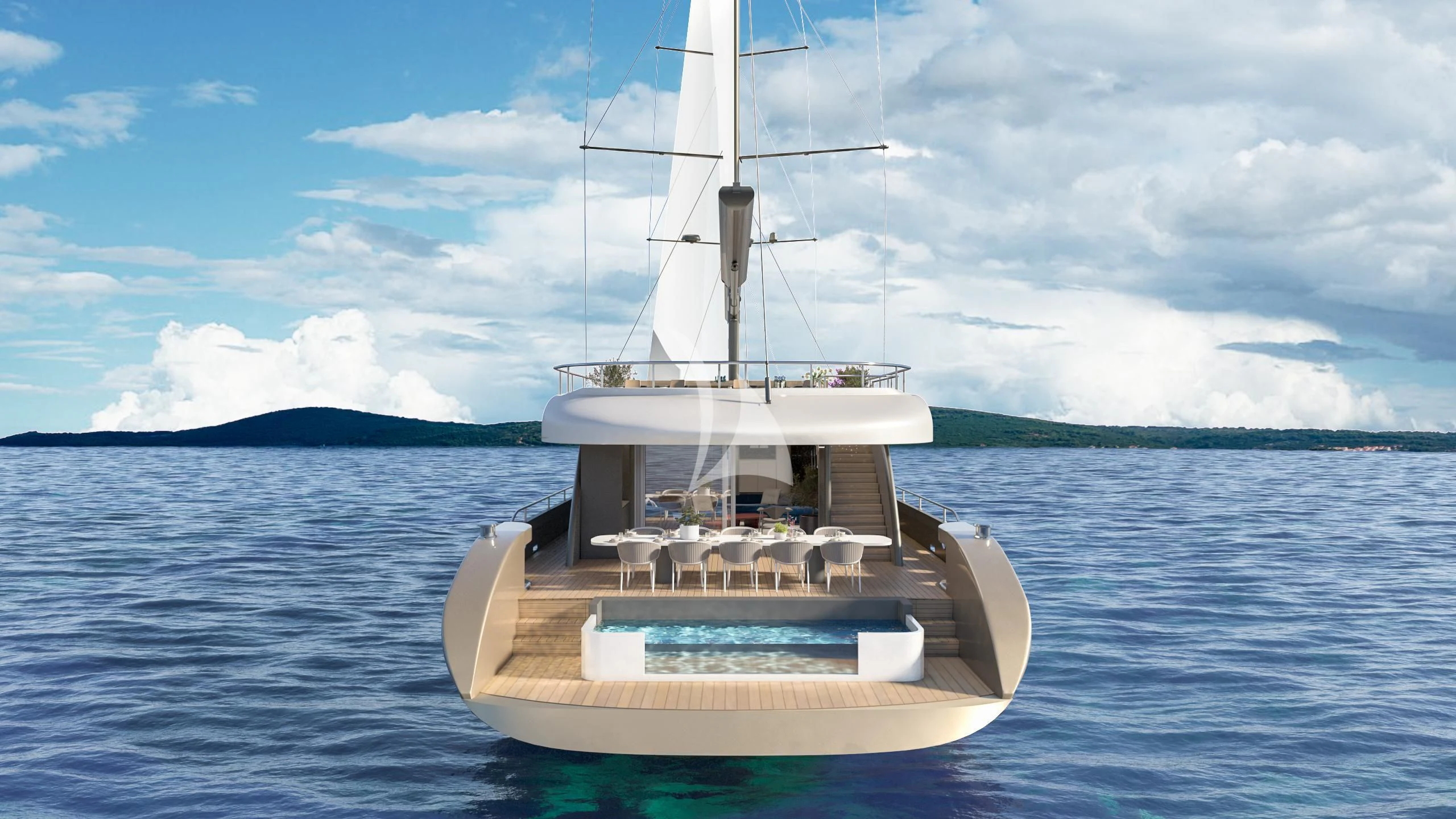 a boat on the water aboard ANETTA Yacht for Charter