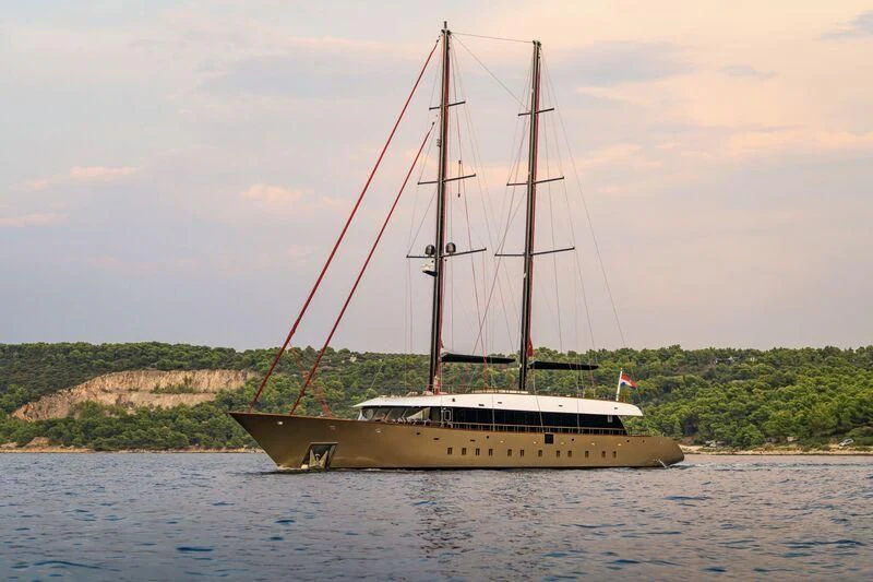a sailboat on the water aboard ANETTA Yacht for Charter
