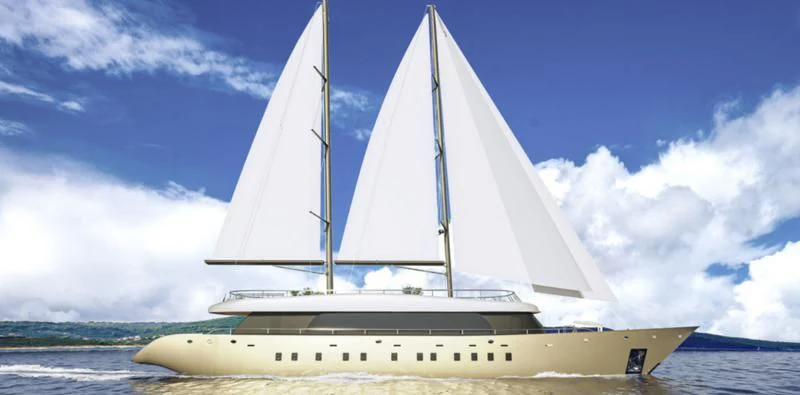 a white boat on the water aboard ANETTA Yacht for Charter