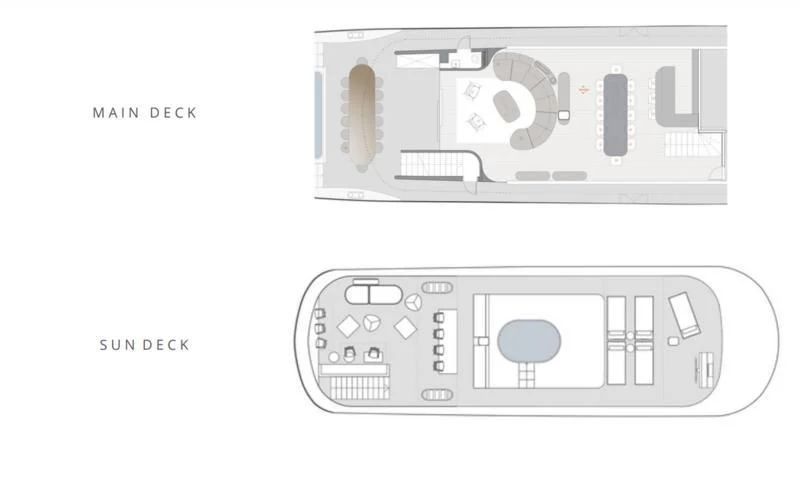 diagram aboard ANETTA Yacht for Charter