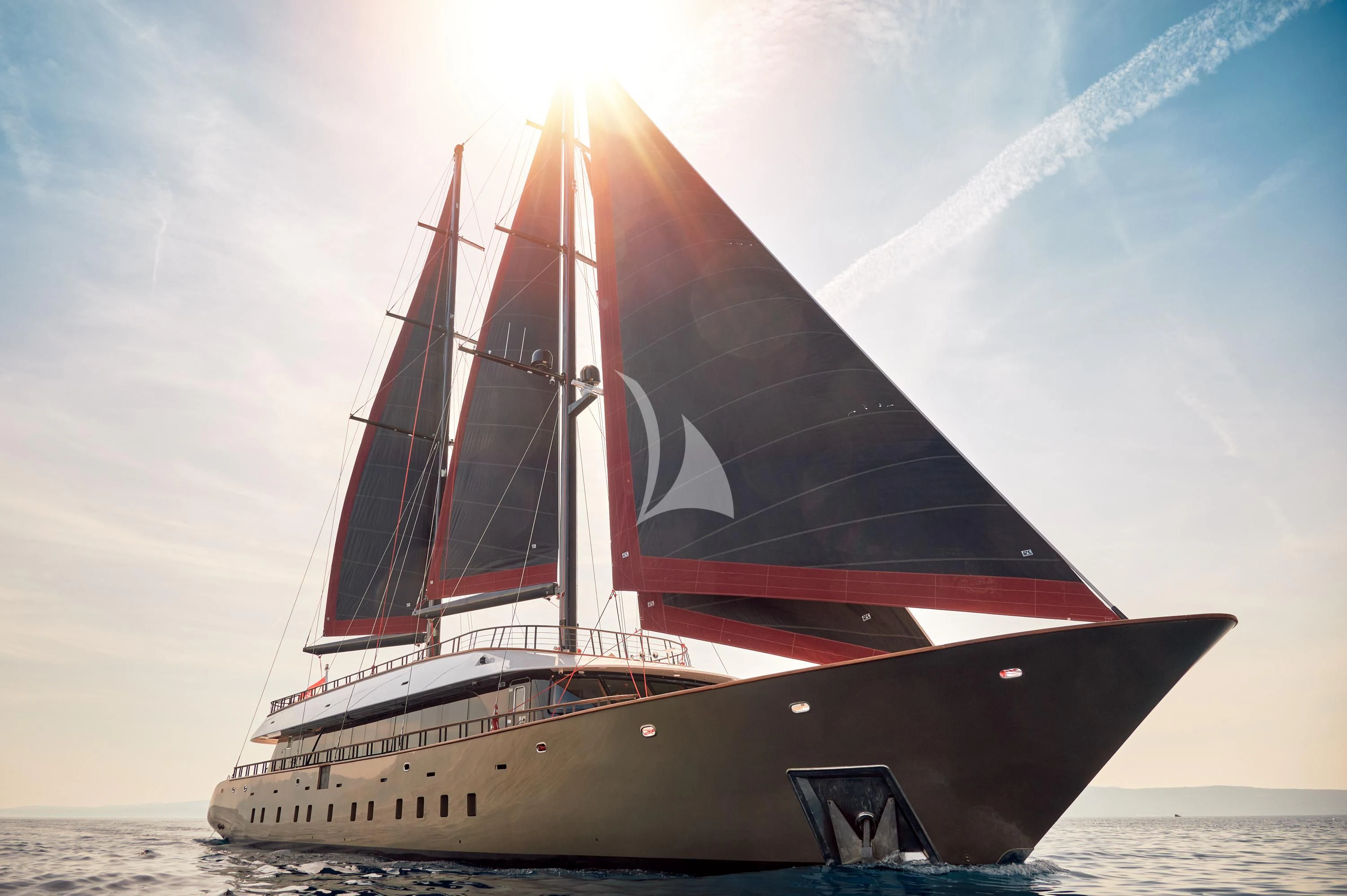 a large sailboat on the water aboard ANETTA Yacht for Charter