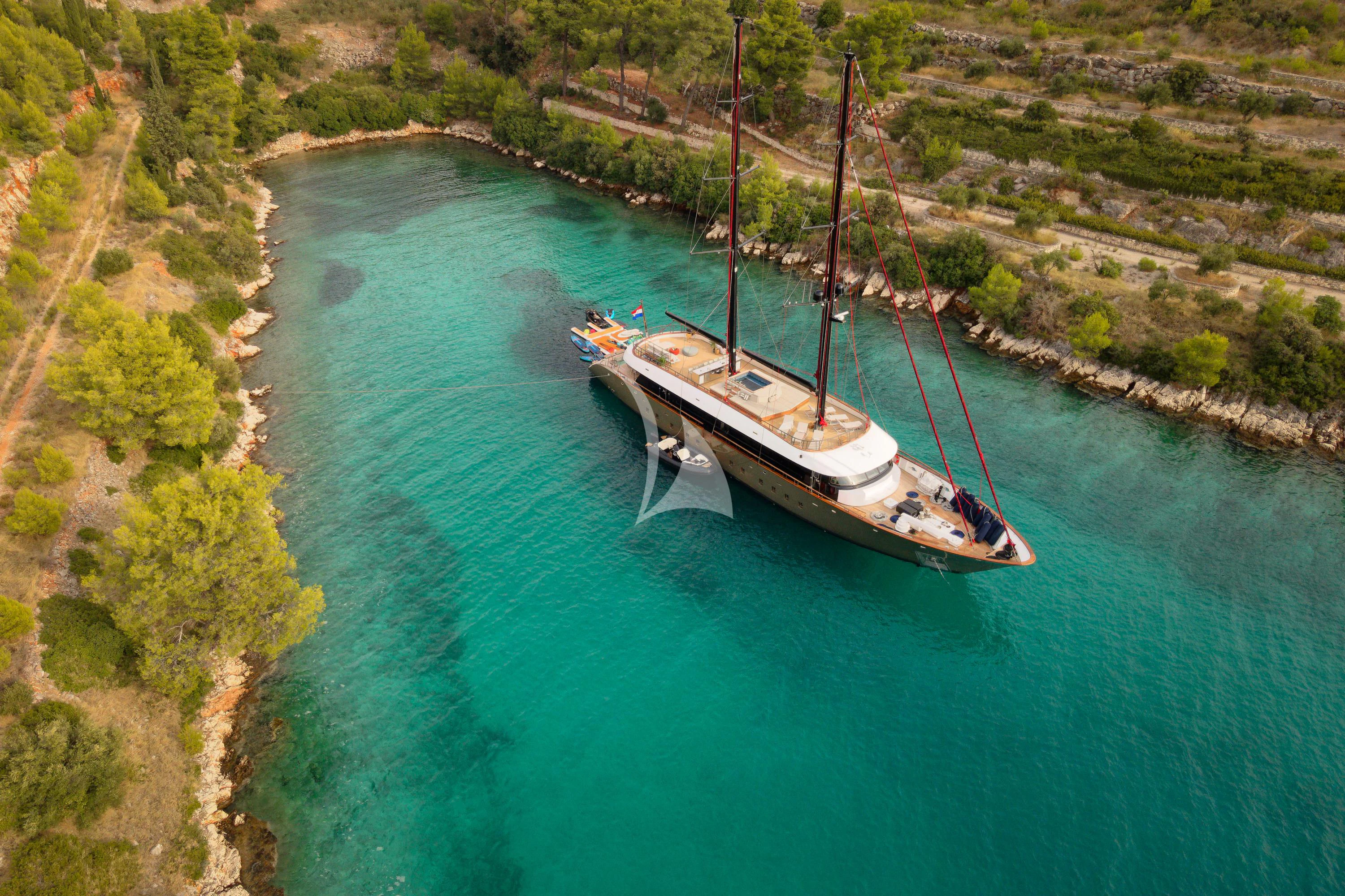 a boat on the water aboard ANETTA Yacht for Charter