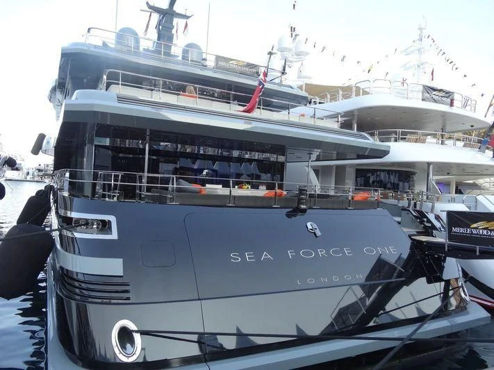 a large white boat aboard MAJESTY ELENOLIYA Yacht for Sale