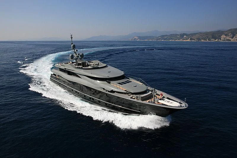 a large ship in the water aboard MAJESTY ELENOLIYA Yacht for Sale