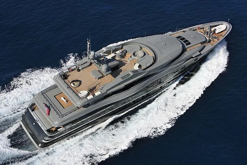 a space ship in the water aboard MAJESTY ELENOLIYA Yacht for Sale