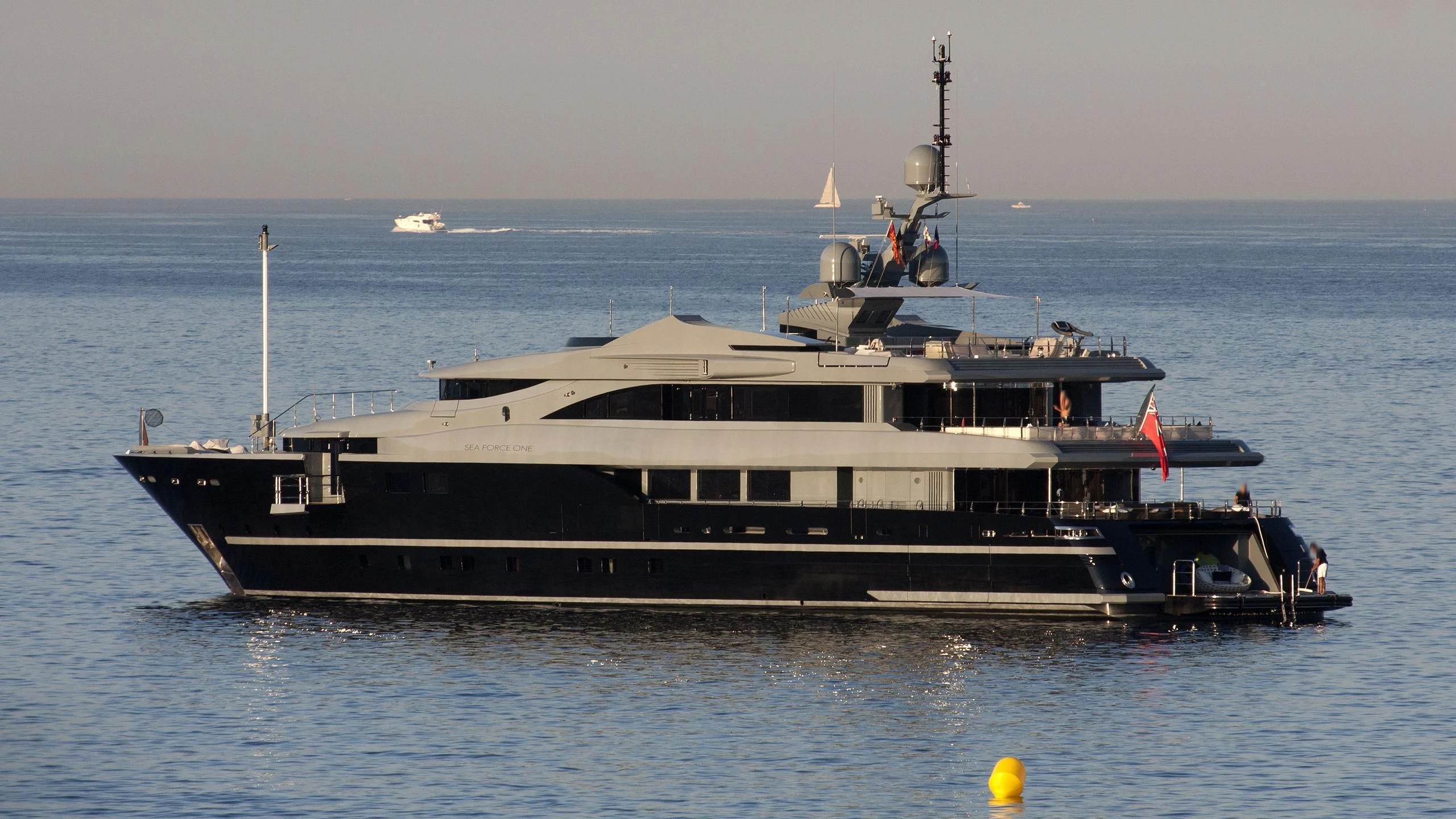 a large ship in the water aboard MAJESTY ELENOLIYA Yacht for Sale