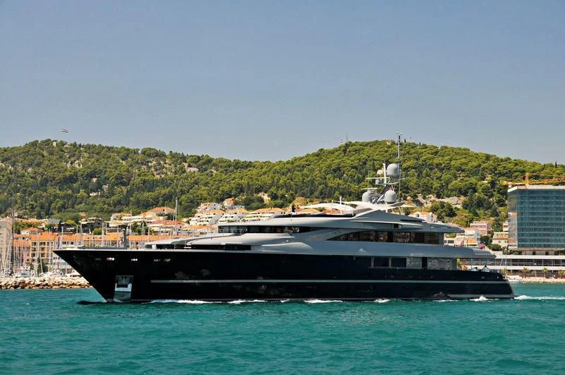 a large boat in the water aboard MAJESTY ELENOLIYA Yacht for Sale
