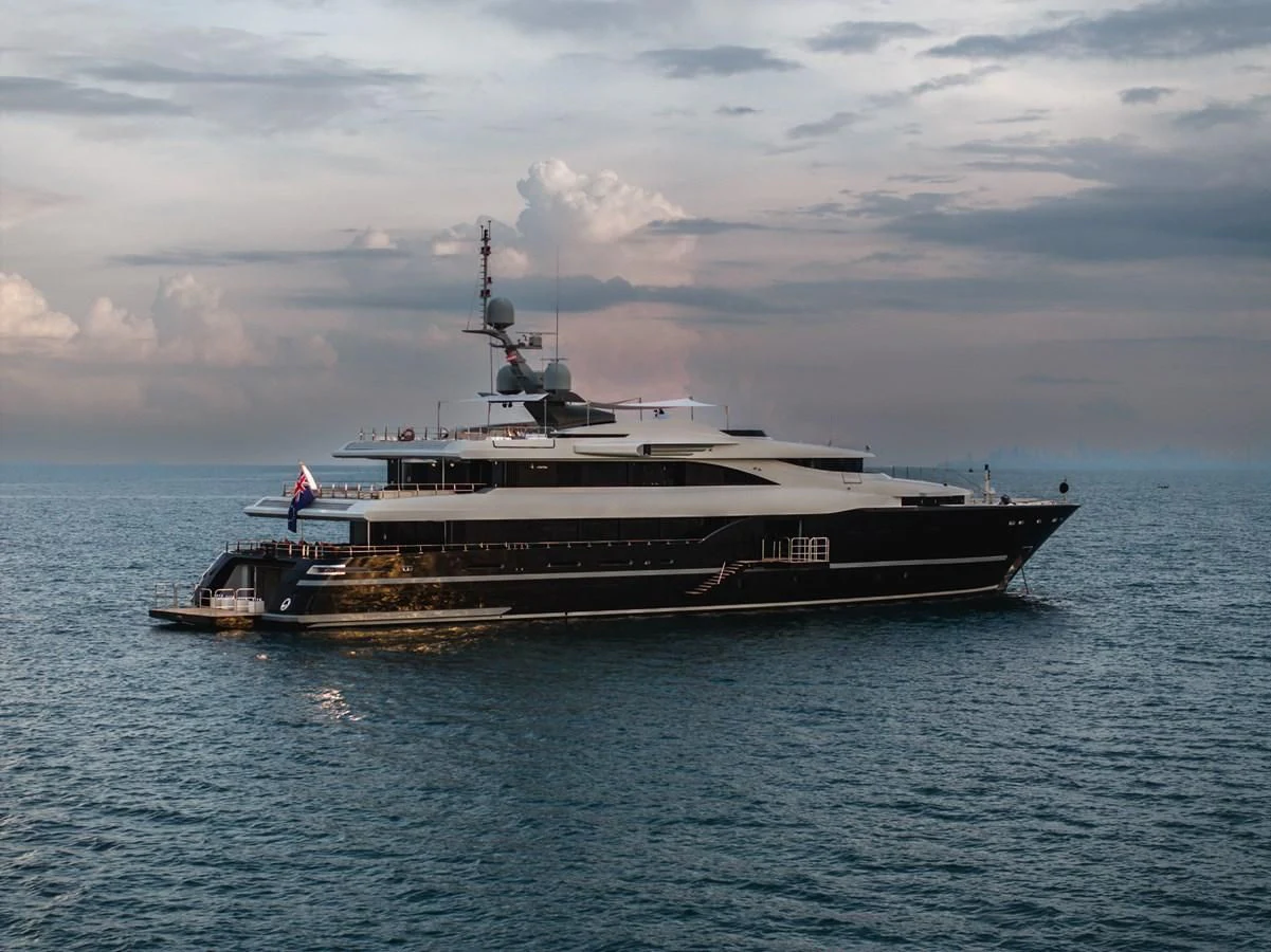a large boat in the water aboard MAJESTY ELENOLIYA Yacht for Sale