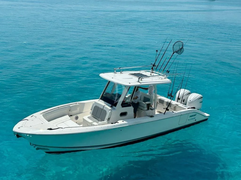a boat in the water aboard ALEGRE Yacht for Sale