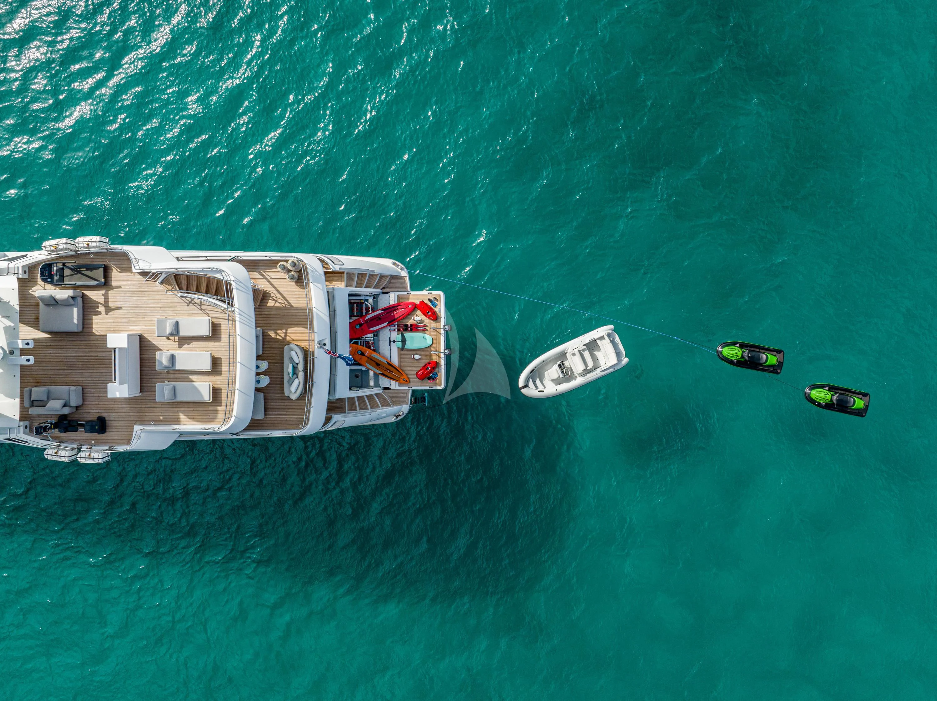 a boat in the water aboard ALEGRE Yacht for Sale