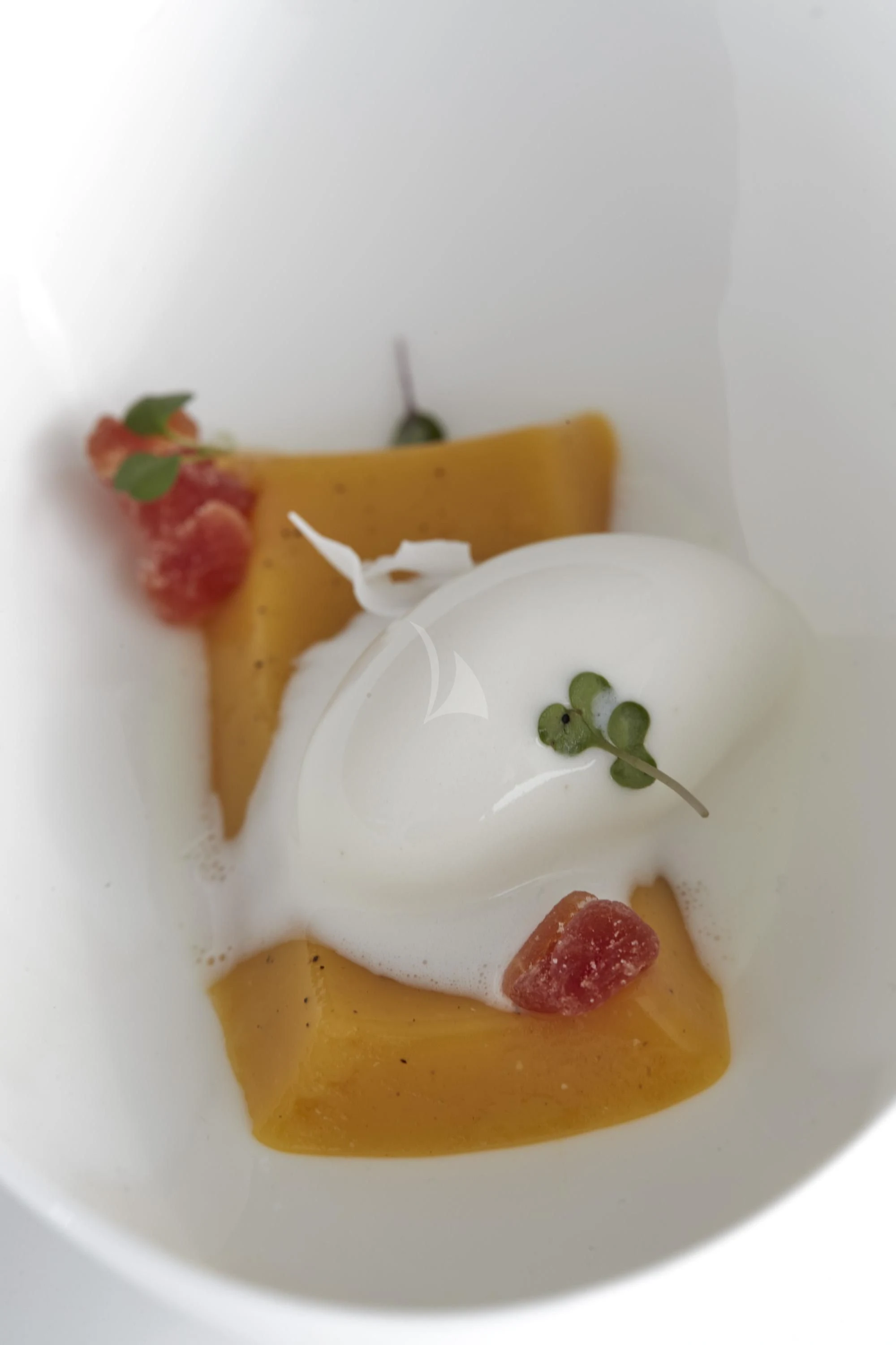 a plate of food aboard ALEGRE Yacht for Sale