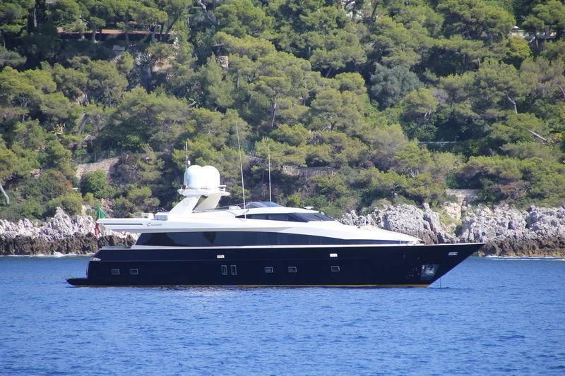 a boat on the water aboard CAPPUCCINO Yacht for Sale