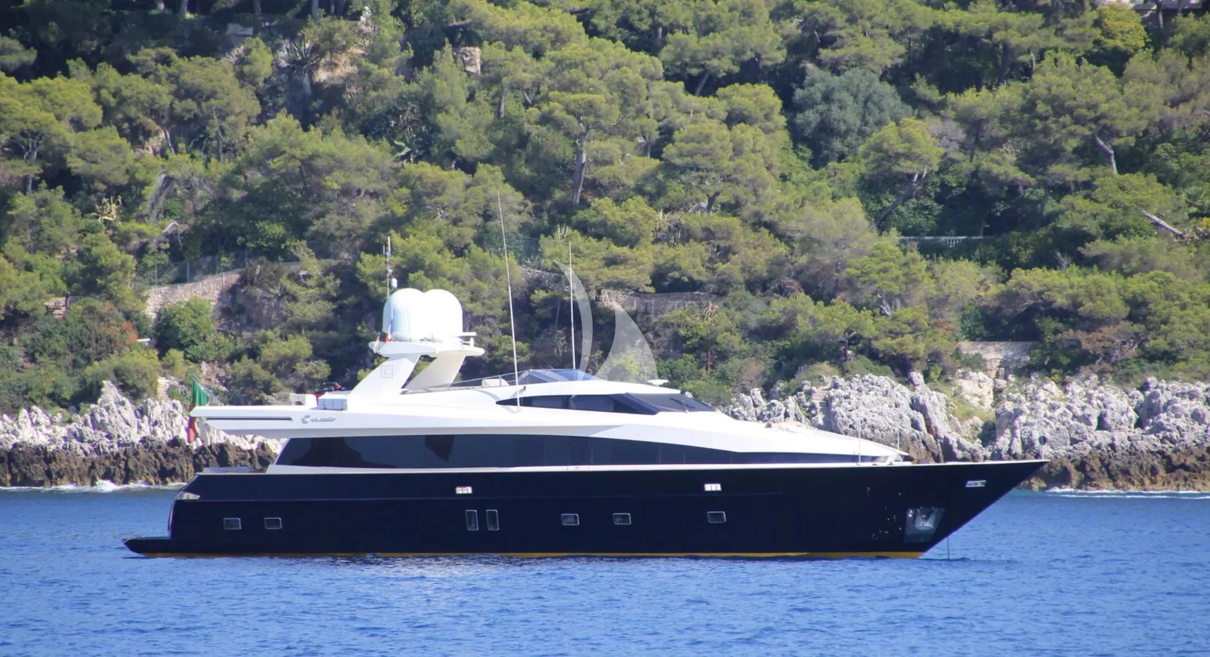 a boat on the water aboard CAPPUCCINO Yacht for Sale