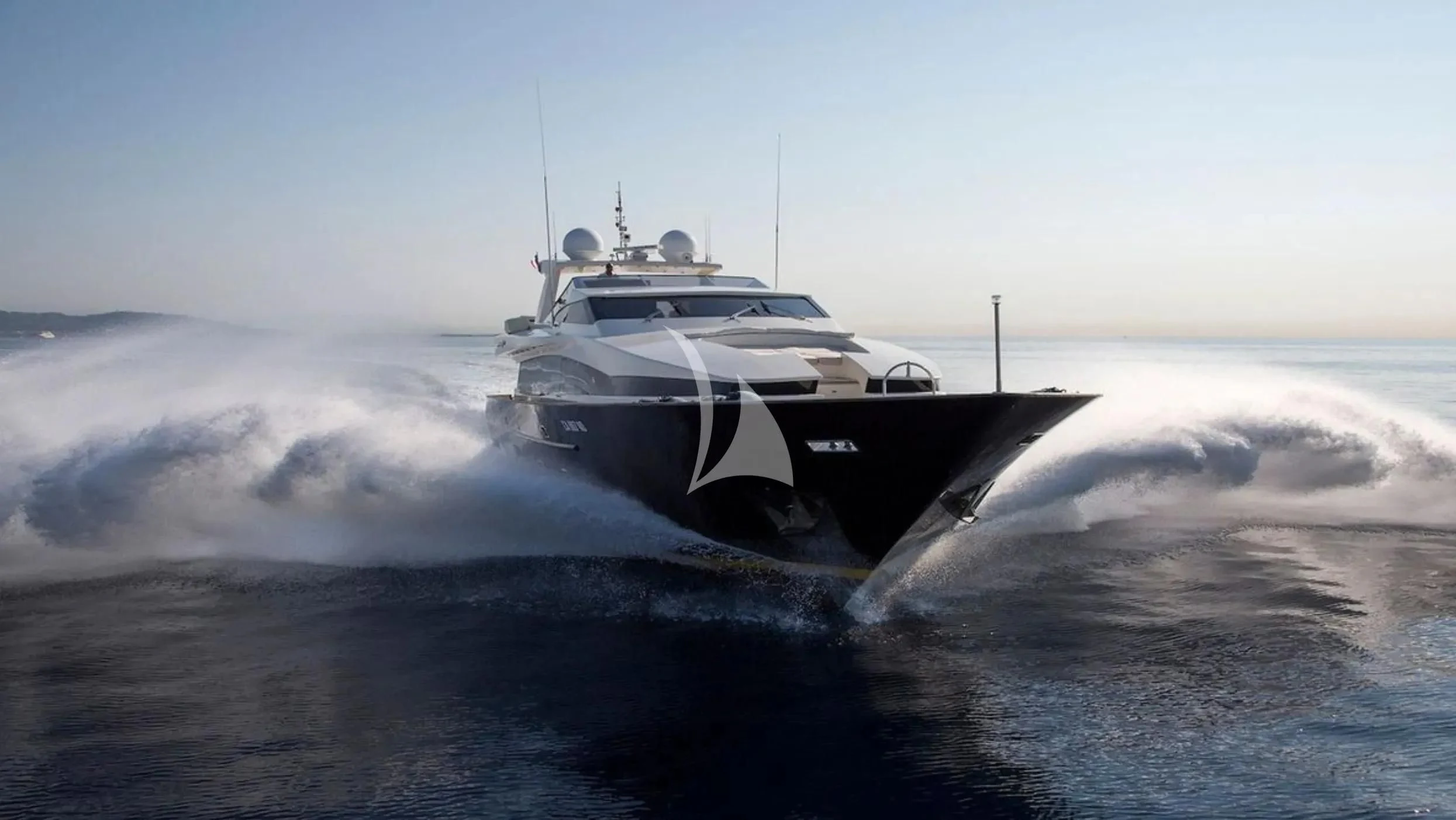 a boat on the water aboard CAPPUCCINO Yacht for Sale