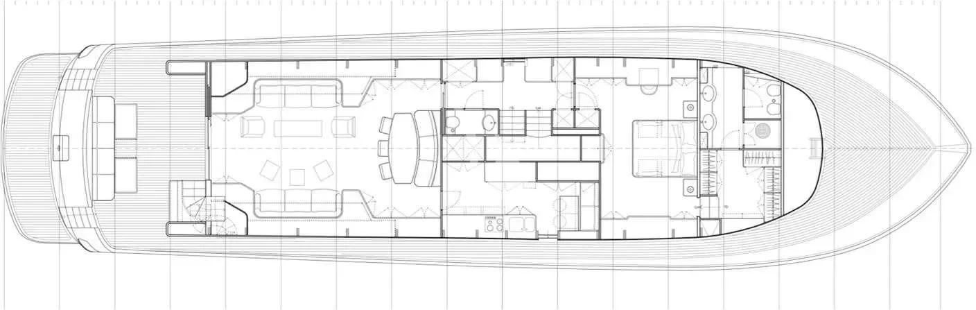diagram, engineering drawing aboard CAPPUCCINO Yacht for Sale