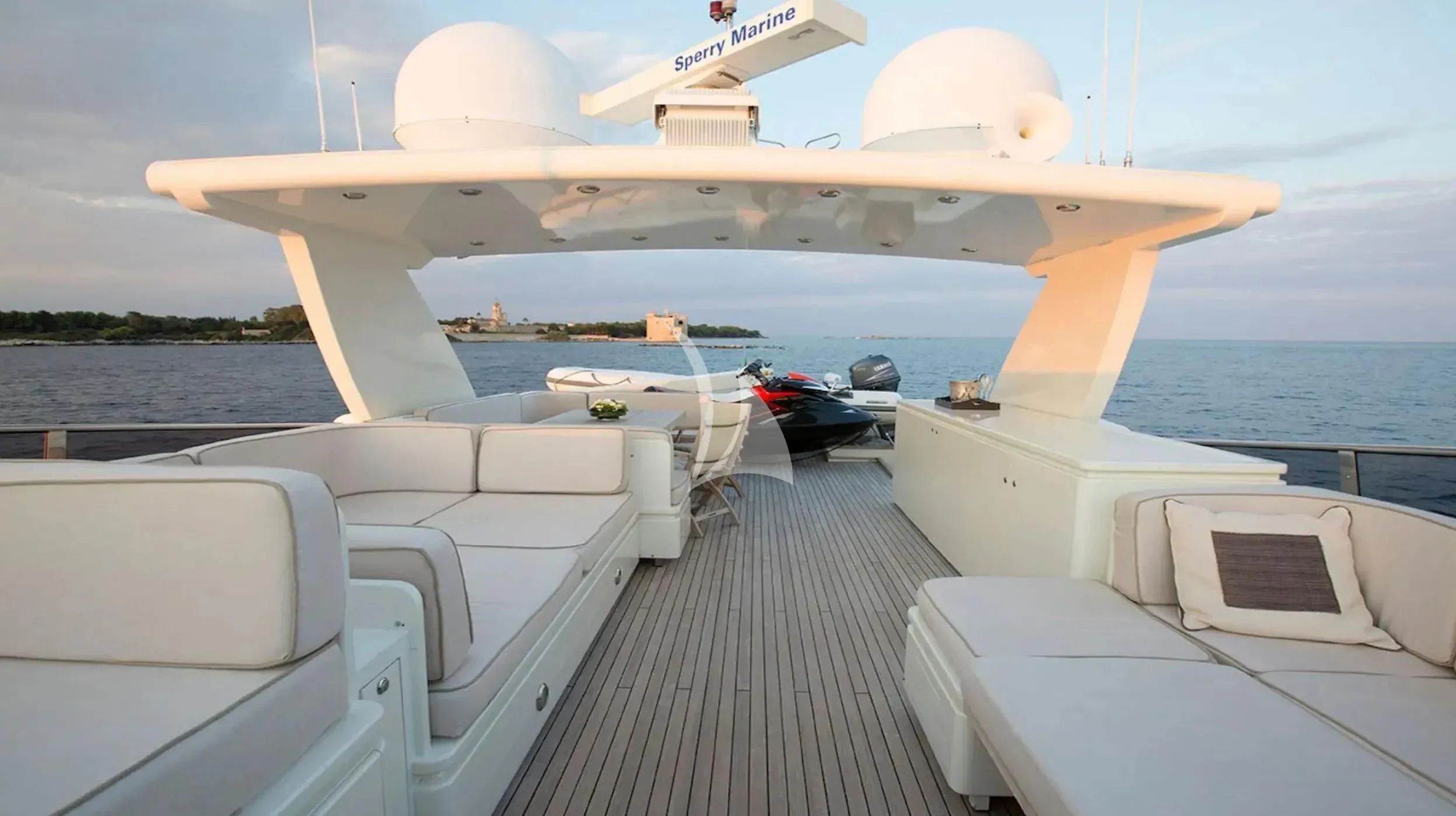a boat on a boat aboard CAPPUCCINO Yacht for Sale