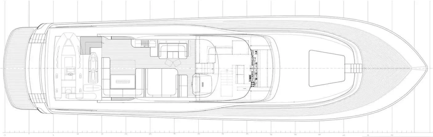 diagram, engineering drawing aboard CAPPUCCINO Yacht for Sale
