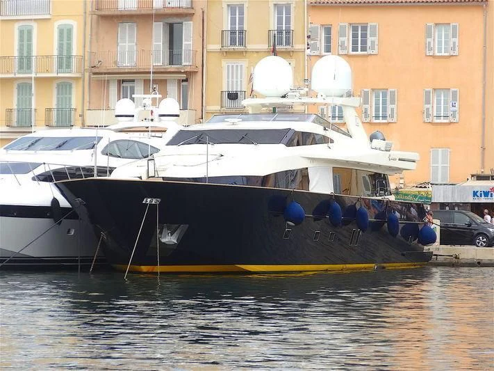 boats docked in a harbor aboard CAPPUCCINO Yacht for Sale