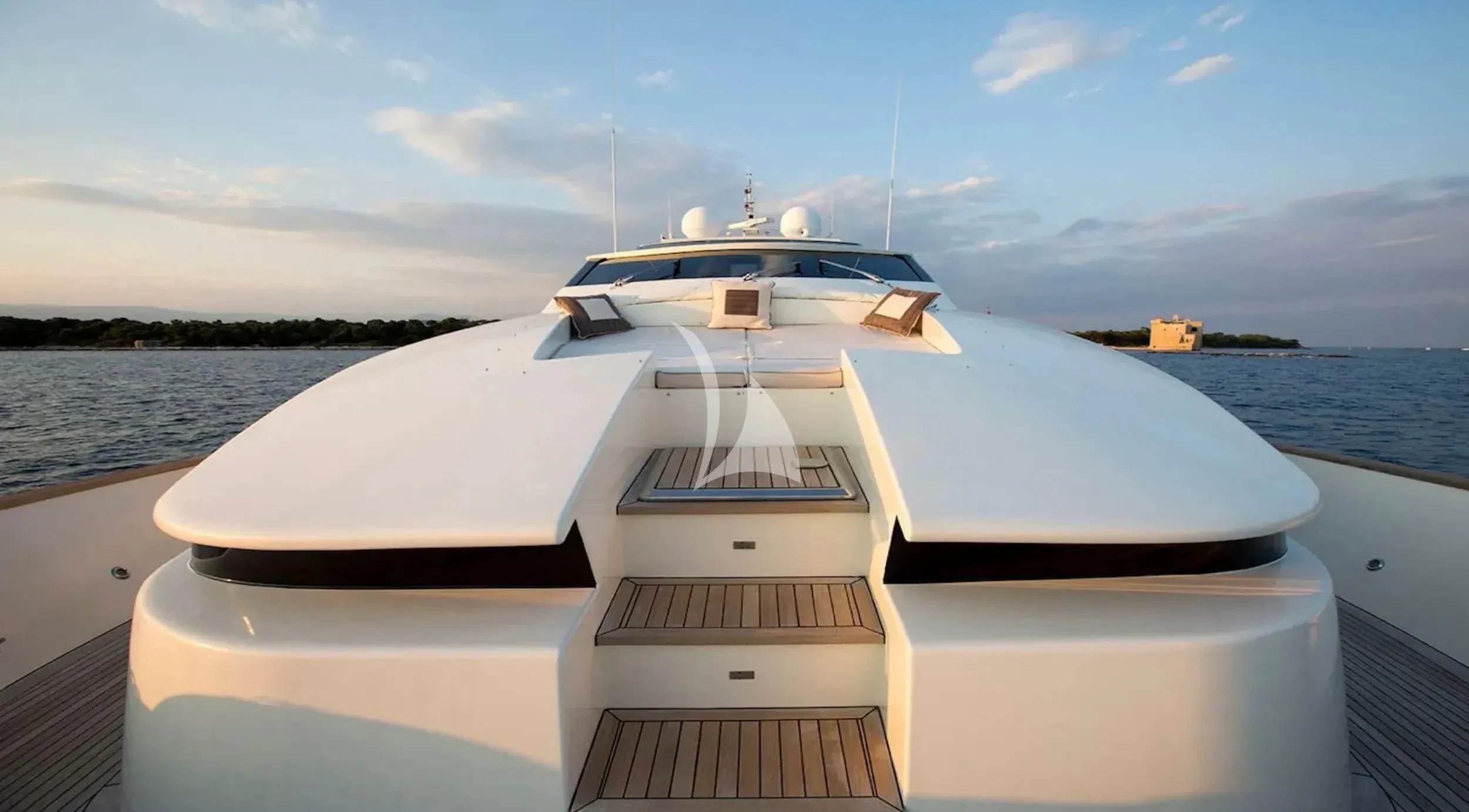 a boat on a body of water aboard CAPPUCCINO Yacht for Sale