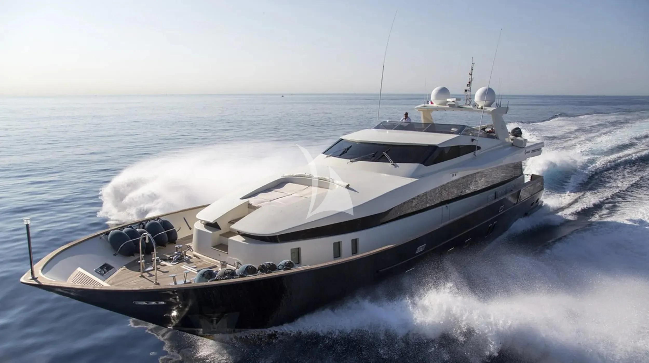 a boat on the water aboard CAPPUCCINO Yacht for Sale