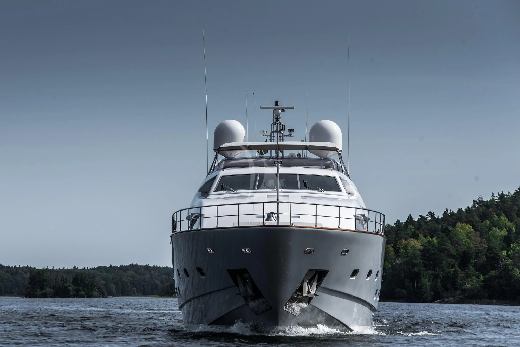 a boat in the water aboard QUEEN OF SHEBA Yacht for Sale
