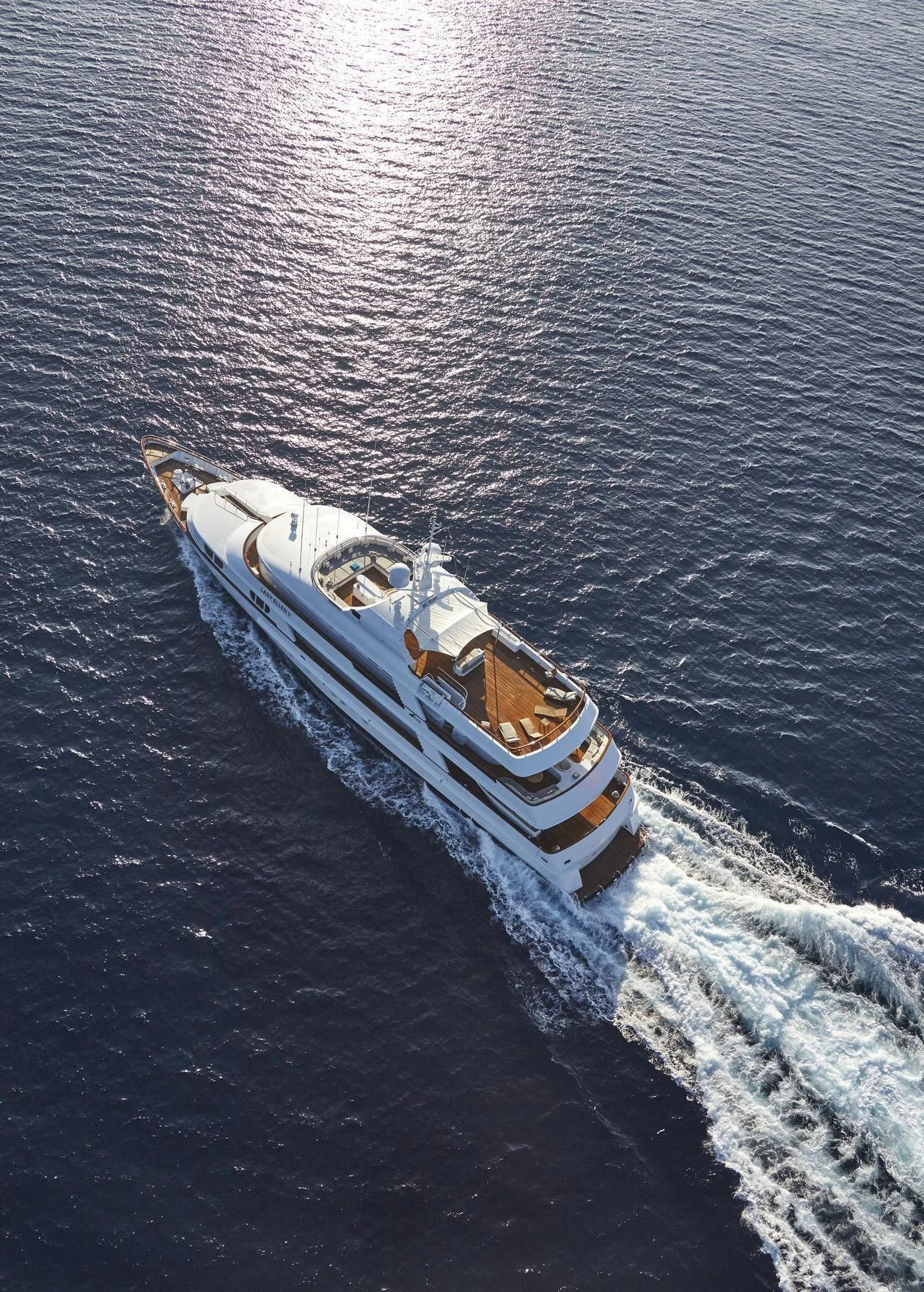 a boat in the water aboard AZUL V Yacht for Charter