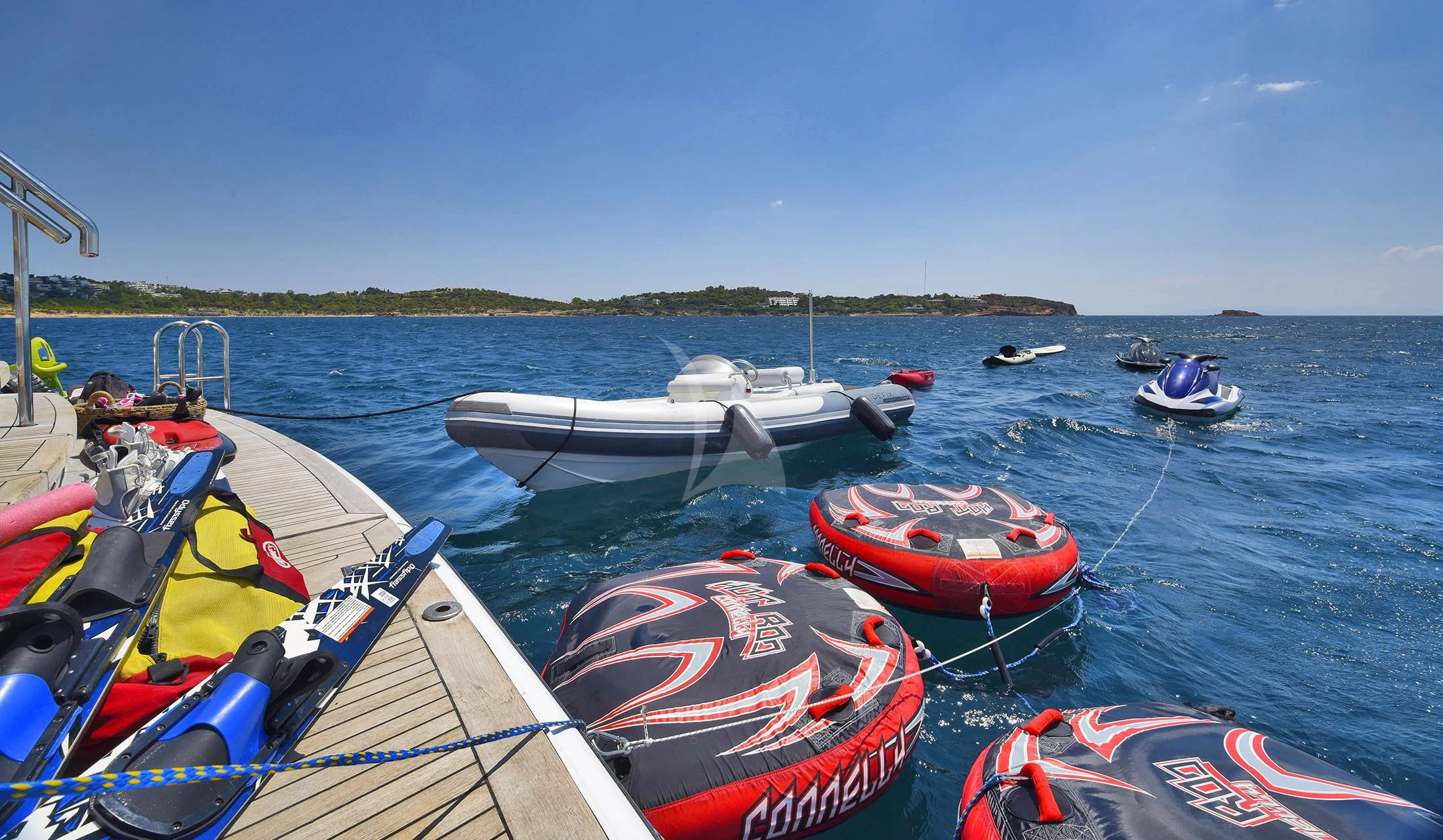 boats on the water aboard IRAVATI Yacht for Sale