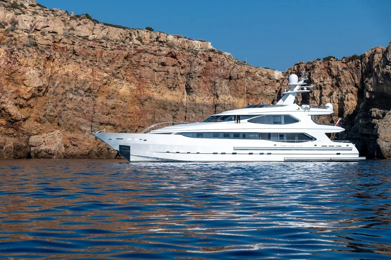 a boat in the water aboard IRAVATI Yacht for Sale