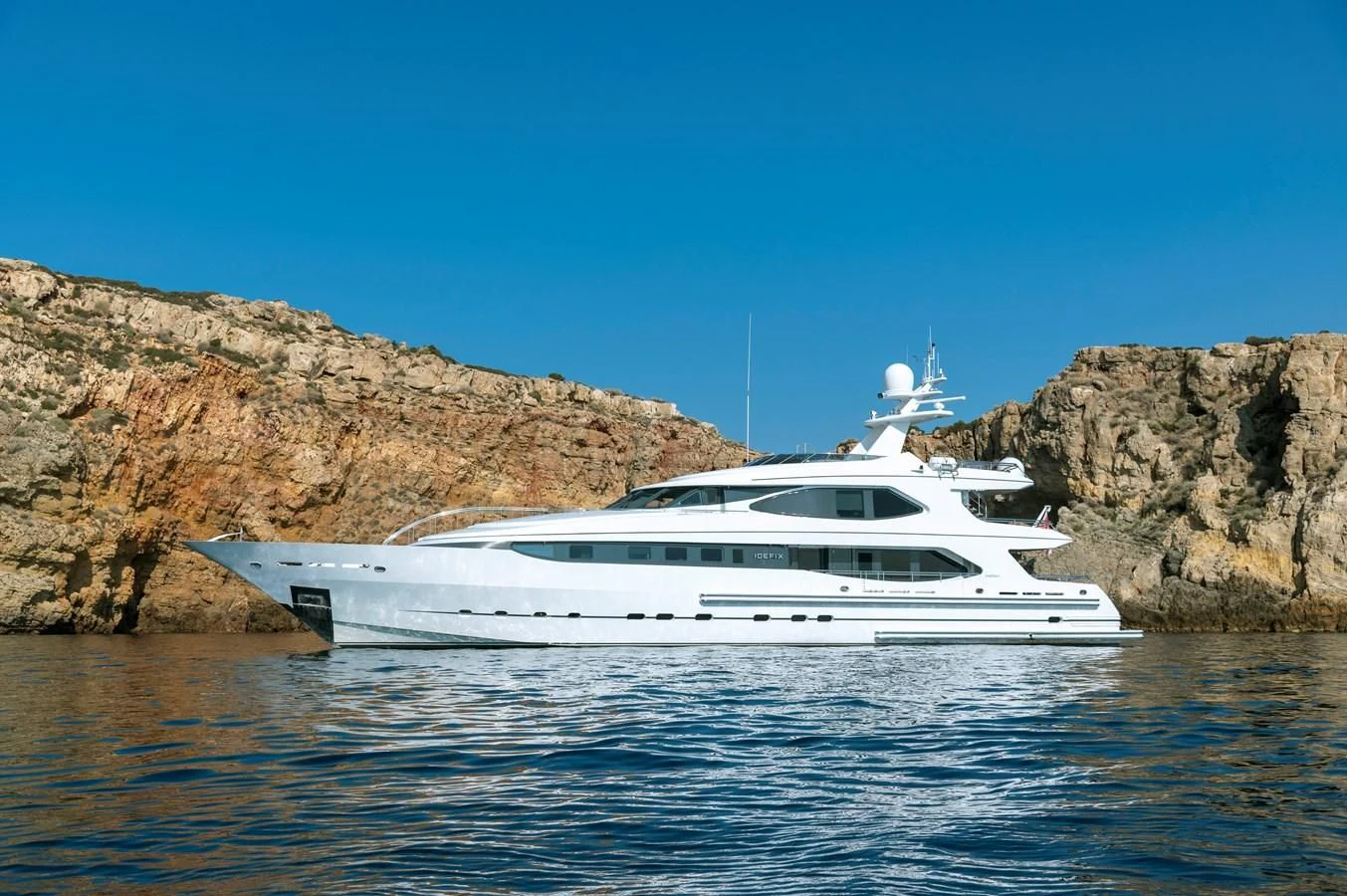 a boat on the water aboard IRAVATI Yacht for Sale