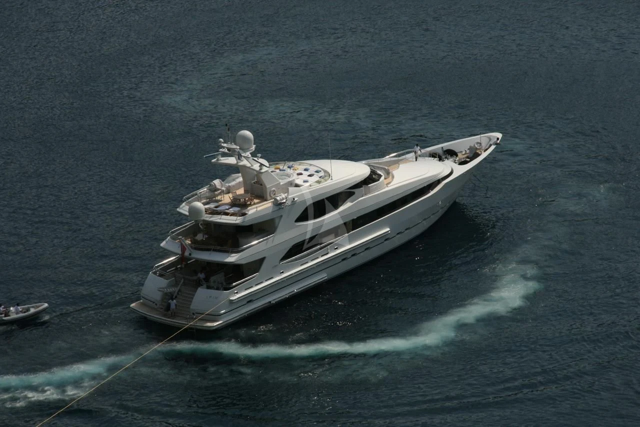 a boat on the water aboard IRAVATI Yacht for Sale