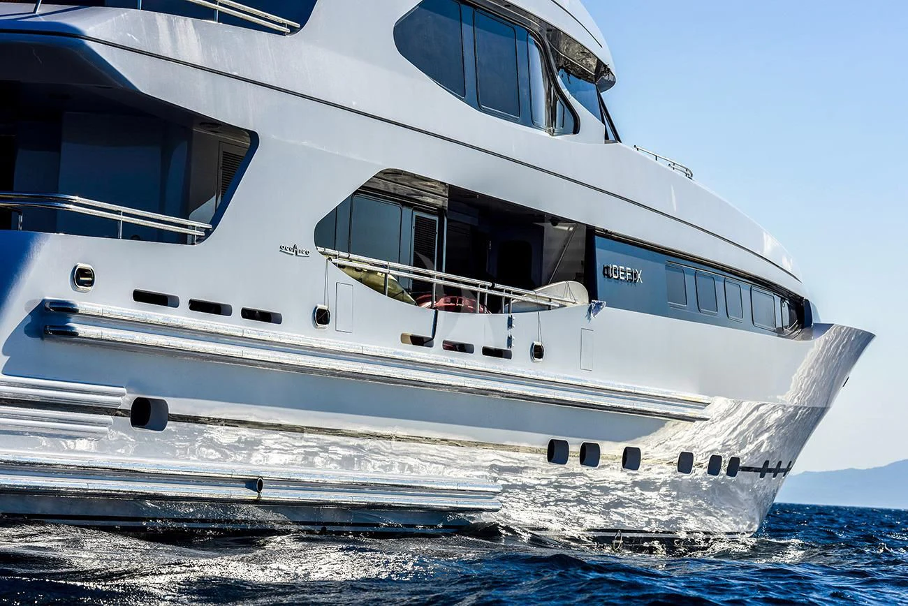 a boat on the water aboard IRAVATI Yacht for Sale