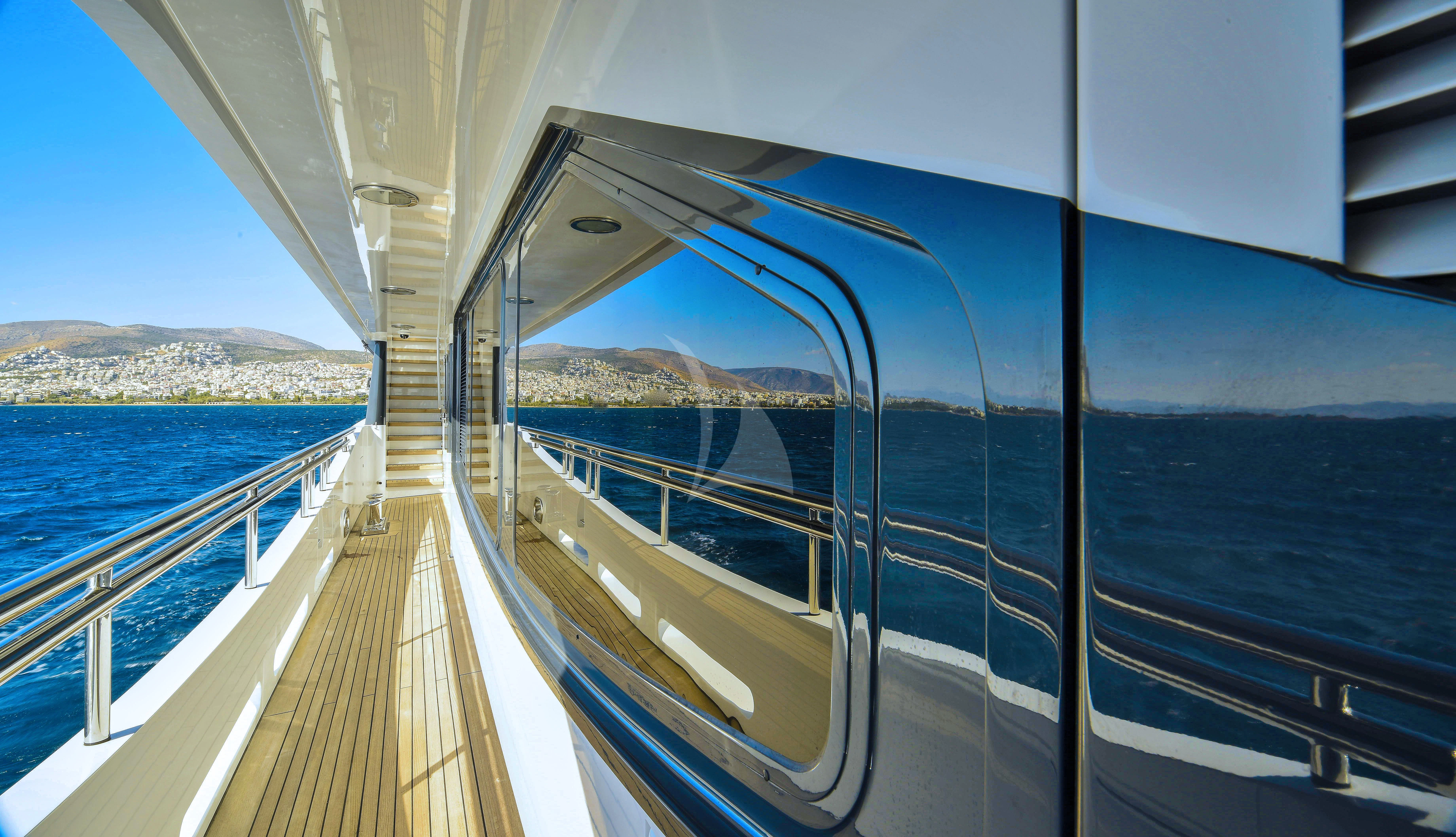a boat on the water aboard IRAVATI Yacht for Sale
