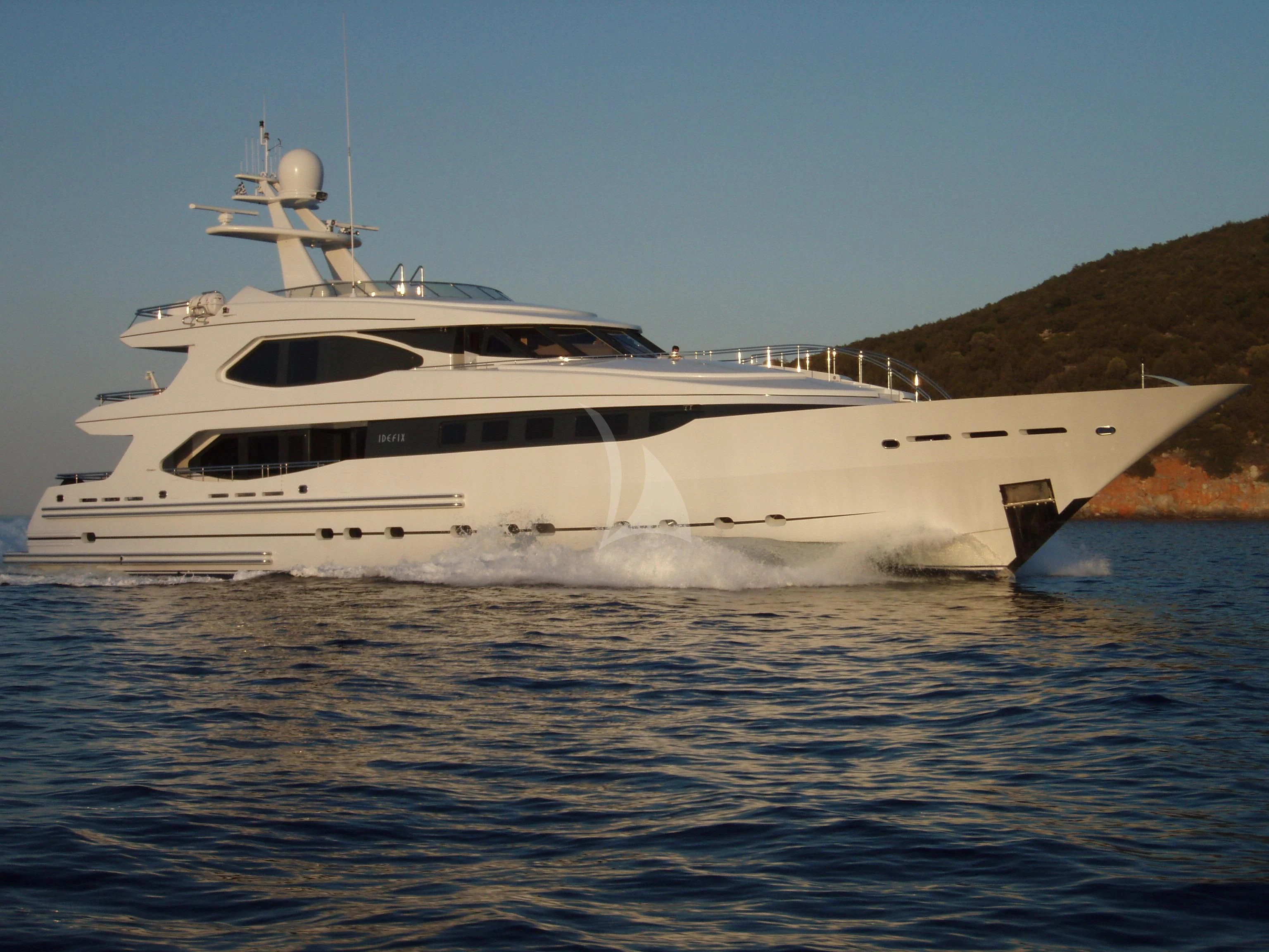a boat on the water aboard IRAVATI Yacht for Sale