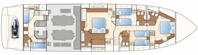 diagram aboard UNFORGETTABLE Yacht for Sale